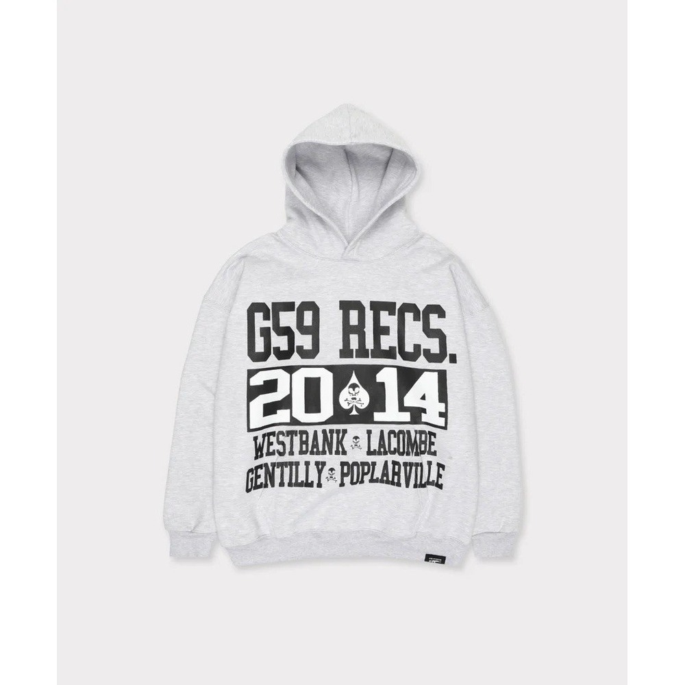 SuicideBoys G59 Records Back Woods Hoodie Heather Grey 2014 Merch Size XL NWT